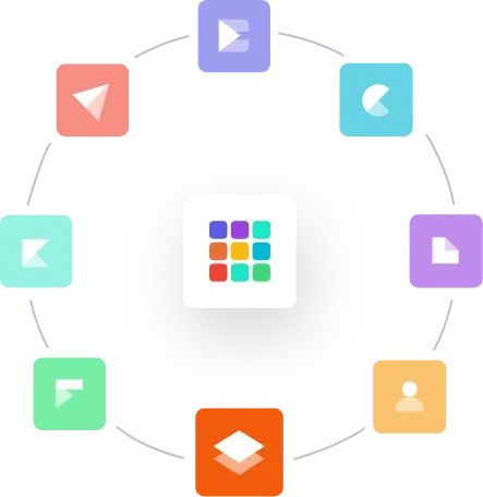 Wheel of applications of the Sarbacane suite